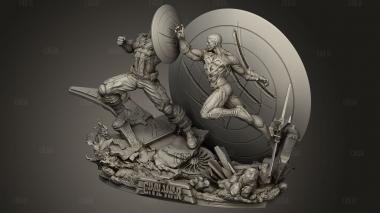 Большие размеры Диорамы 3d stl модель для ЧПУ