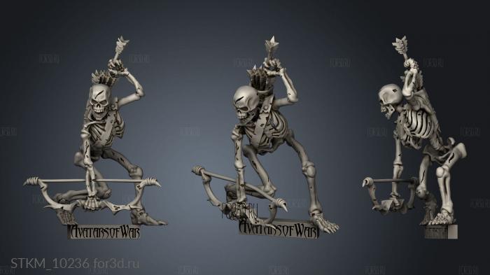 heroes batch skeleton archer stl model for CNC