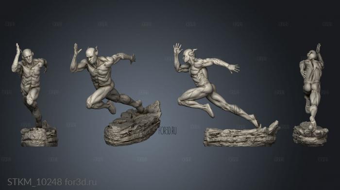 Running marvel hero stl model for CNC