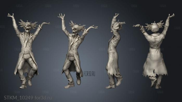 Dr Zombiestein Laughing stl model for CNC