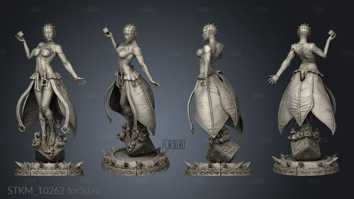 Michel Ballares Hellraiser Female med stl model for CNC