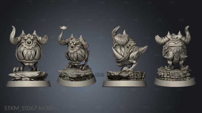 Creature Squig stl model for CNC