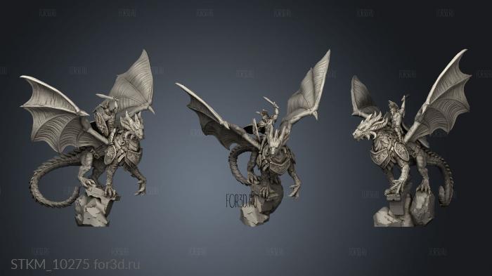 Fantasy Sancast dragon knight Stormdrake Guard stl model for CNC