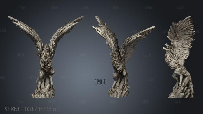 Ice Phoenix stl model for CNC
