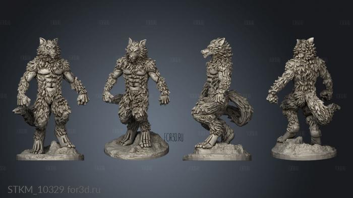 Werewolf stl model for CNC