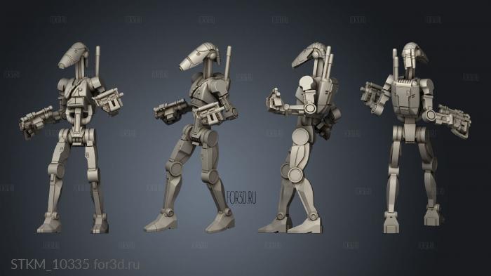 yoda Battle Droid Heroic stl model for CNC