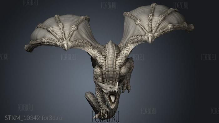 Volcanic Hard Dragon stl model for CNC