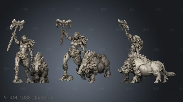 Foundlings Warrior Boar familiar stl model for CNC