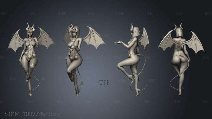 Succubus Raven stl model for CNC