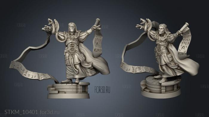 The dark wizard stl model for CNC