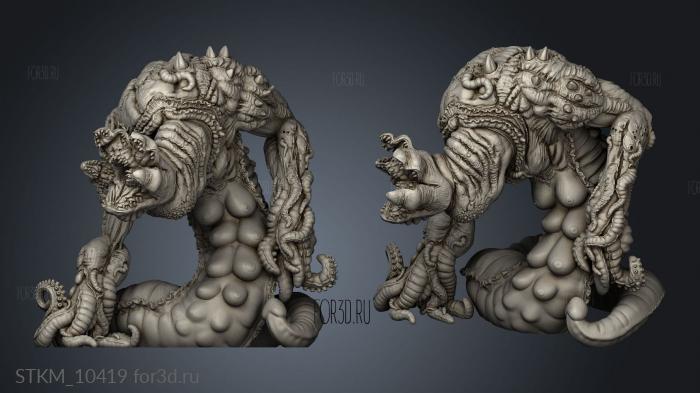 Duncan Shadow Eldritch Demon stl model for CNC