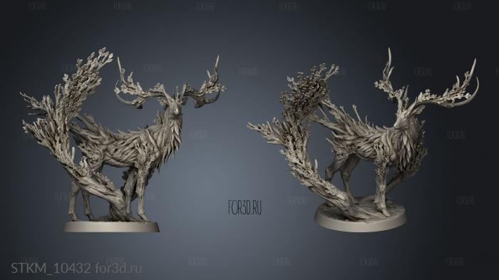 Thicket Stag stl model for CNC