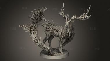 Лесной Олень 3d stl модель для ЧПУ