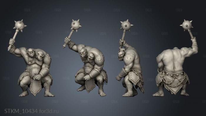 Witcher Contract Ogre Ettin stl model for CNC