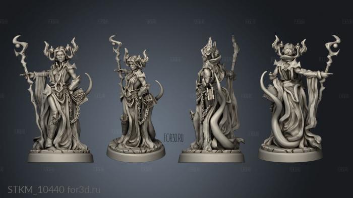 Epic Adventure Infernal Heroes warlock stl model for CNC