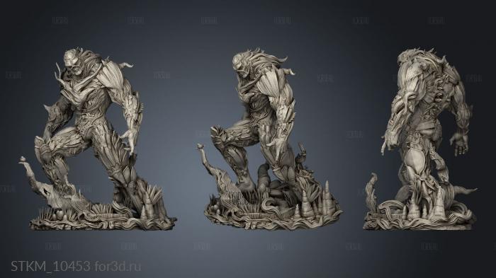 The Swamp Thing Sculpture stl model for CNC