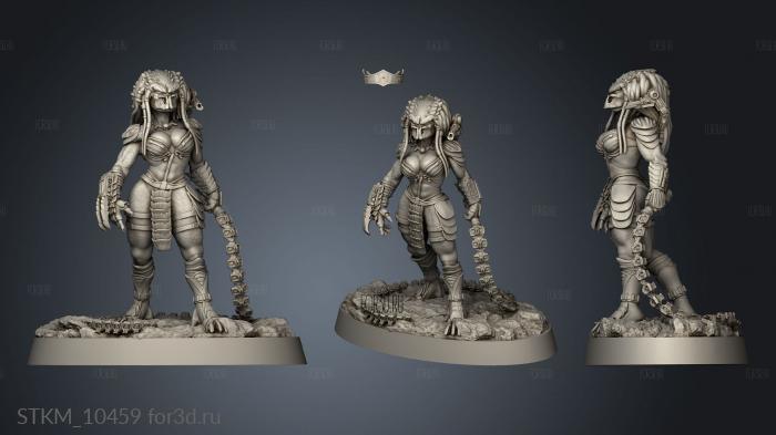 SKULL HUNTERS THE BONE CLAN VIXEN LATIGO HUNTER MISTIKA stl model for CNC