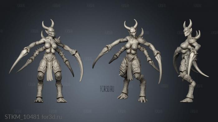 Spider maidens Coven stl model for CNC