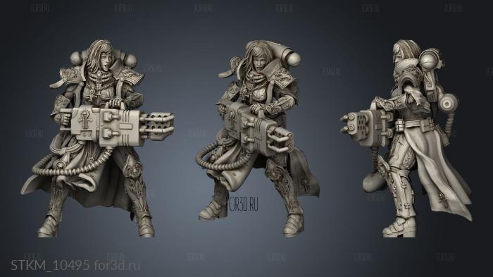 Heavy Zealot Flamer stl model for CNC