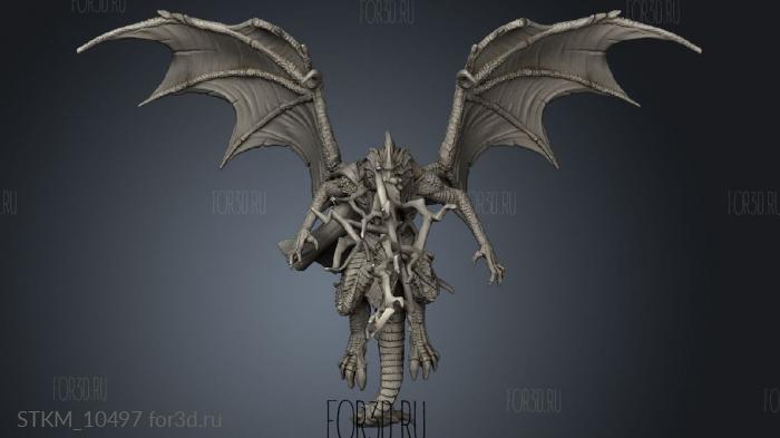 Sands Destiny Draconic Demon Blue Breath Attack stl model for CNC