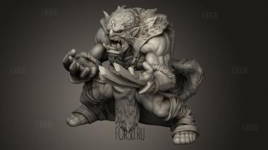 Орк 3d stl модель для ЧПУ