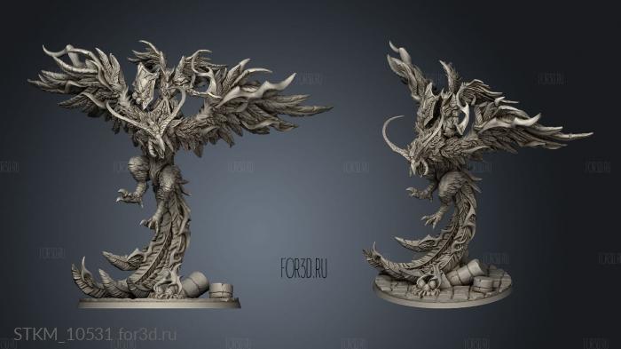 Eye Cult Gryphon Phoenix Arcanix stl model for CNC