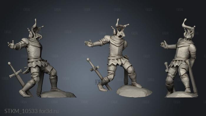 Fantasy Soldier stl model for CNC