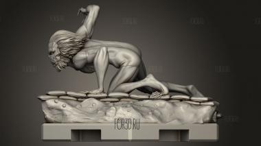 Челюсть 3d stl модель для ЧПУ