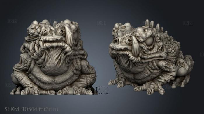 Plague Toads toad stl model for CNC