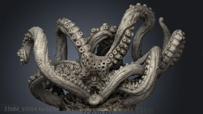 Kraken stl model for CNC