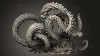 Кракен 3d stl модель для ЧПУ