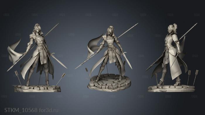 Knight Camellia stl model for CNC