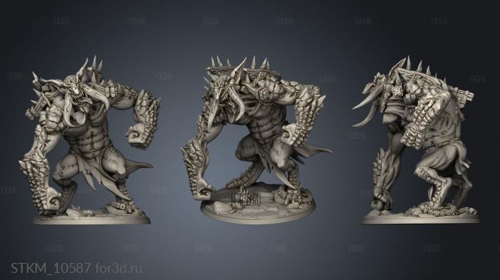 Aout Blackrazor rock Troll stl model for CNC