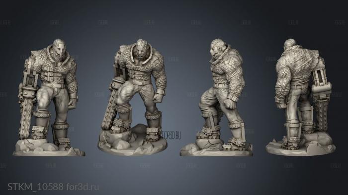 Clockwork Chainsaw Murderer stl model for CNC