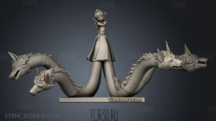 Scylla stl model for CNC