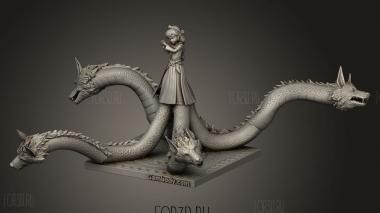 Сцилла 3d stl модель для ЧПУ