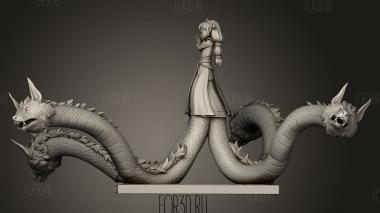 Сцилла 3d stl модель для ЧПУ