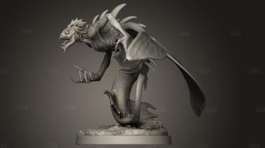 Морская Гарпия 3d stl модель для ЧПУ