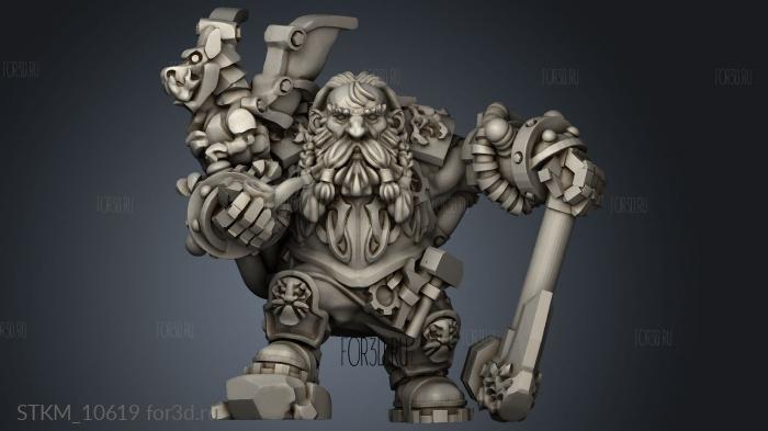 Dwarves Gargy Dragonsmith Axe stl model for CNC