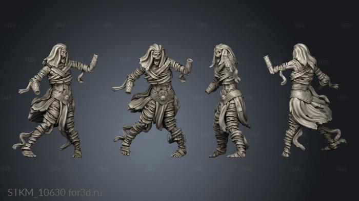 Mummy Warriors stl model for CNC