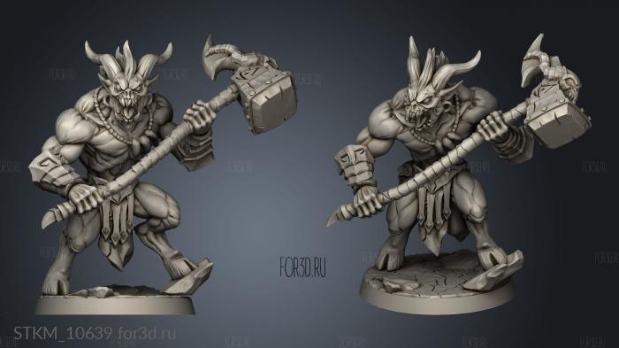 Abyss Demons Guardian stl model for CNC