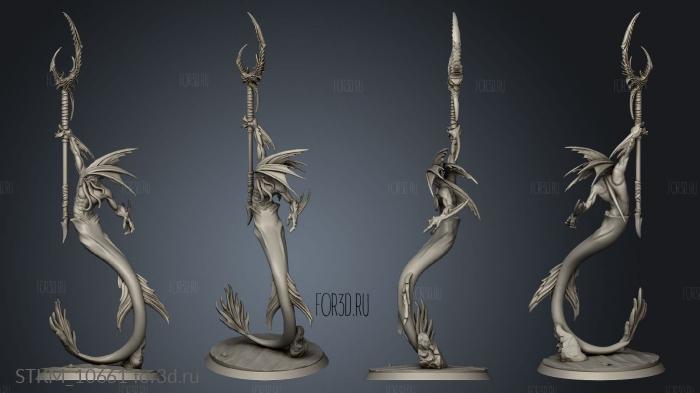 Kingdom The Depth Merrow Warriors Garru Warrior stl model for CNC