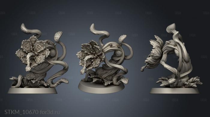 Into The Woods Monsters Plant stl model for CNC