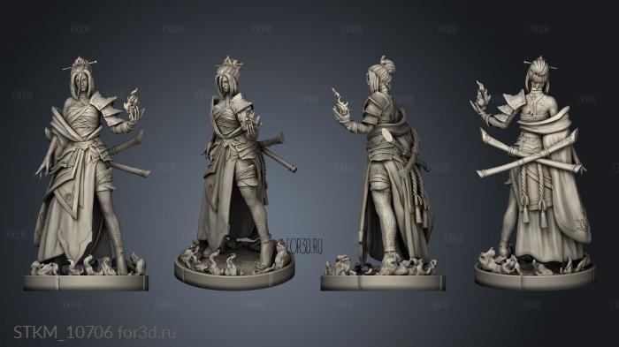 Azula back cloth stl model for CNC