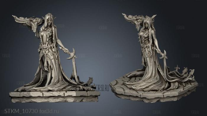 The Queens Web Underworld Dark Elves Divine Neophyte stl model for CNC