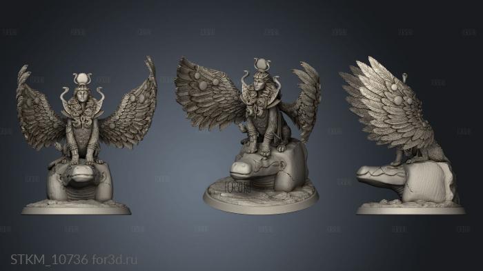 Buried Tomb Gynosphinx stl model for CNC