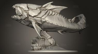 Данкл Саурус 3d stl модель для ЧПУ
