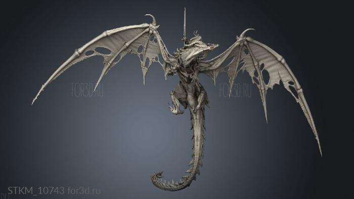 cursed dragon vs cursed dragon stl model for CNC