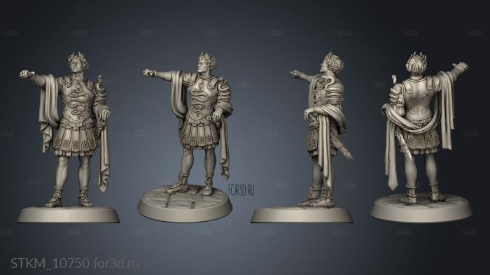 The Crimson Sun Arena Imperator Tiberius stl model for CNC