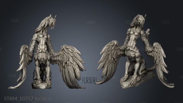 Elemental Creatures Death Sphinx stl model for CNC